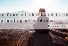 the fear of the lord is the beginning of wisdom
